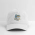 Life is dead. Jerry and Frank are Campin' Grateful Dead Stealie Dad Hat - white